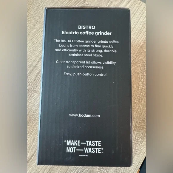 Bodum Bistro Coffee Grinder - Charcoal Gray - Picture 6 of 7